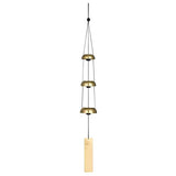 Woodstock Chimes TB5 The Original Guaranteed Musically Tuned Chime Quintet Temple Bells, Brass