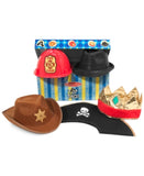 Melissa & Doug Top This! Dress-Up Hats Role Play Costume Collection - 5, Including Cowboy, Pirate, Adult Unisex, Size: One Size