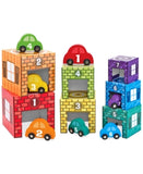 Melissa and Doug Kids' Nesting & Sorting Garages & Cars Toy