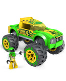 Bundle of 2 |Mega Hot Wheels Monster Truck Building Sets (Race Ace & Gunkster)