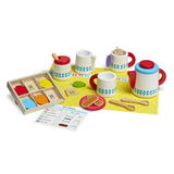 Melissa & Doug Wooden Steep & Serve Tea Set