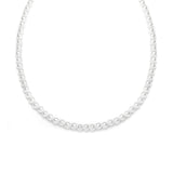 Single Strand 4mm Pearl Wedding Necklace 228N