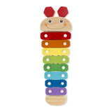 Melissa & Doug Caterpillar Xylophone Musical Toy With Wooden Mallets