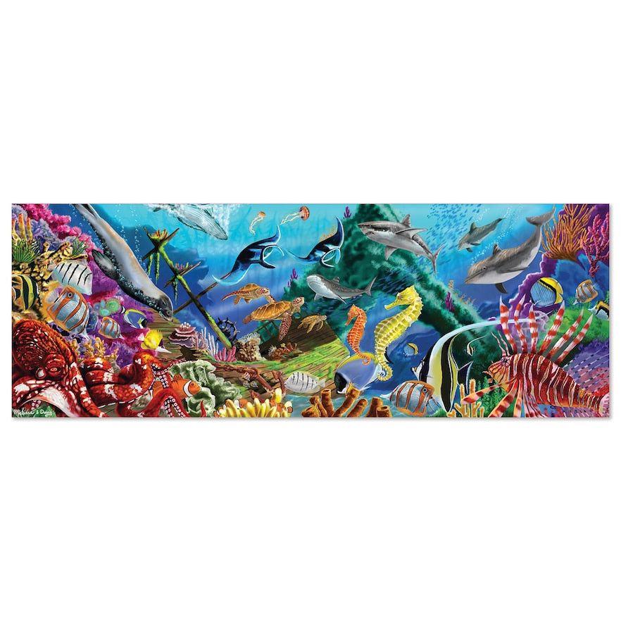 Melissa And Doug Underwater Oasis Jumbo Floor Puzzle 200pc