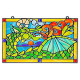 Melissa & Doug Stained Glass Made Easy Craft Kit: Dragon - 170+ Stickers