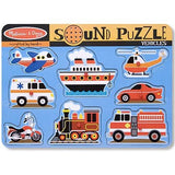 Melissa and Doug Kids Toy, Vehicles Sound Puzzle