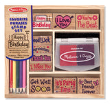 Melissa & Doug Favorite Phrases Stamp Set