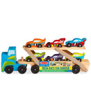 Melissa and Doug Kids' Mega Race-Car Carrier Toy