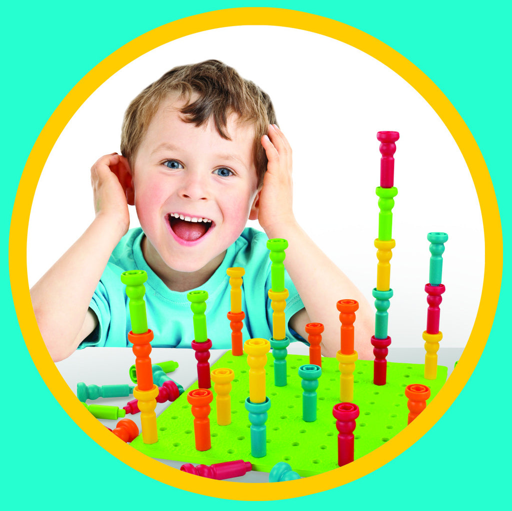 Lauri® Deluxe Tall-Stacker Pegs™ & Pegboard Set 2446