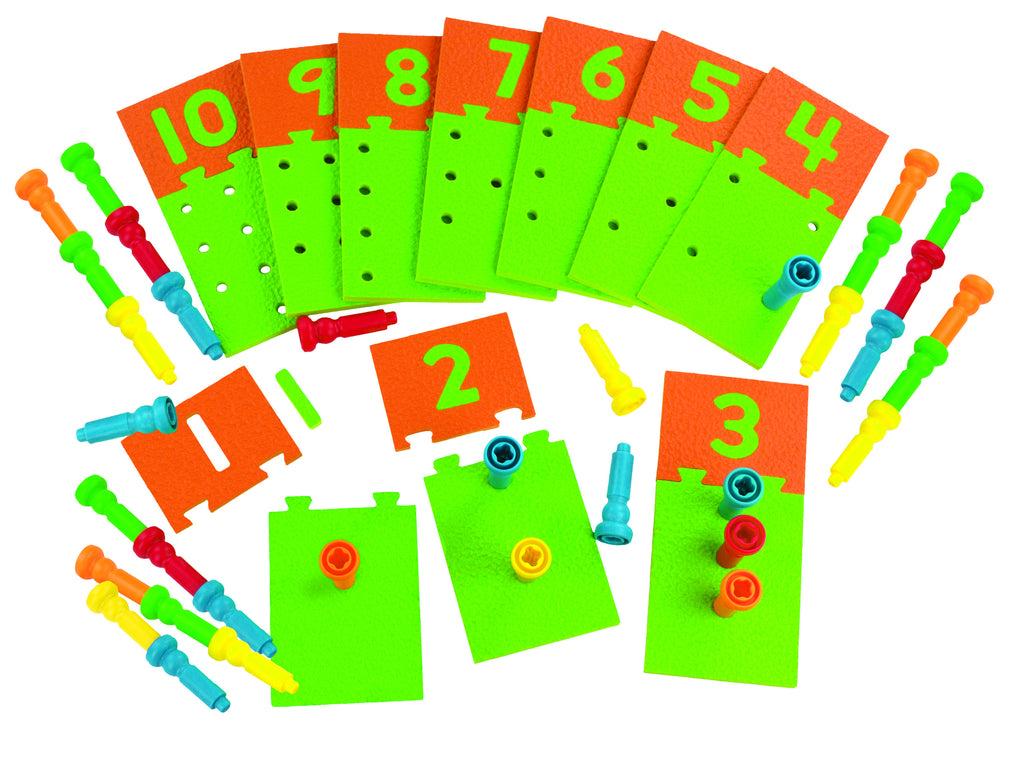 Lauri@ Educational Number Puzzle Boards & Pegs  2447