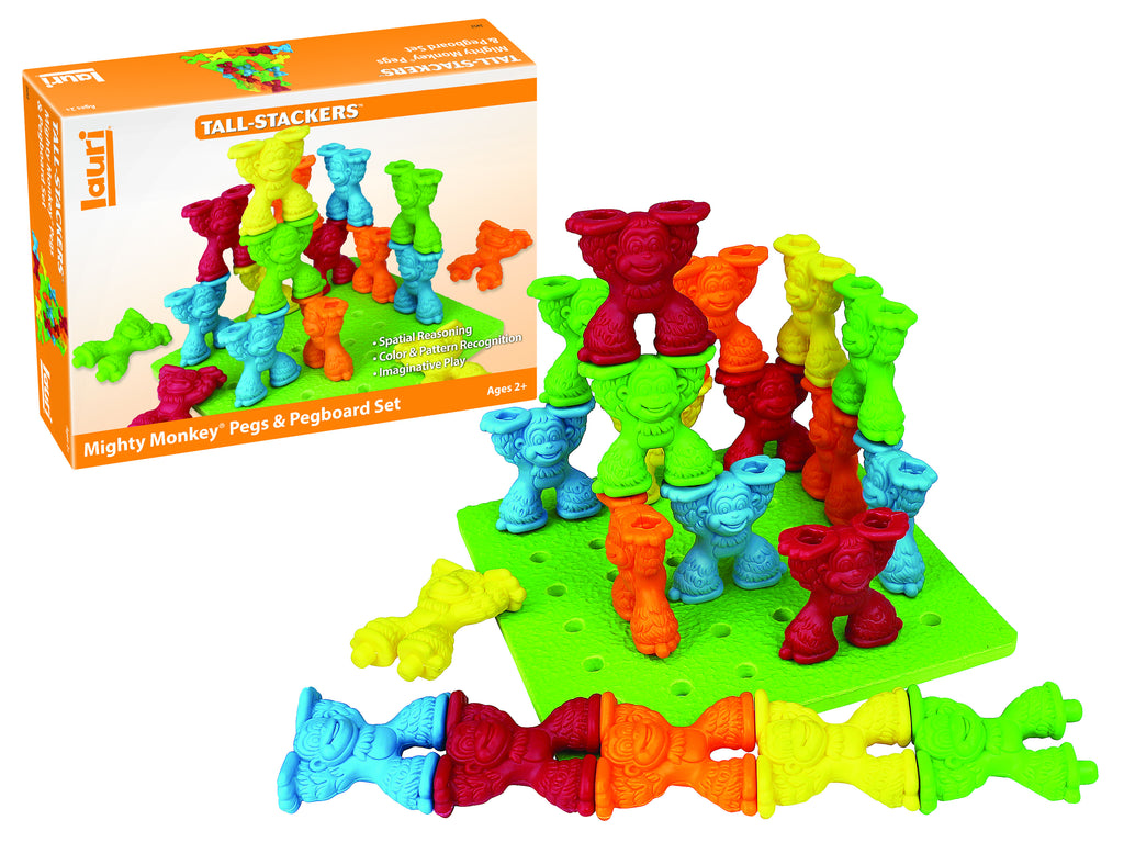 Lauri® Tall-Stacker™ Mighty Monkey® Pegs & Pegboard Set 2452