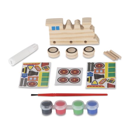 Melissa & Doug Decorate-Your-Own Wooden Train Craft Kit