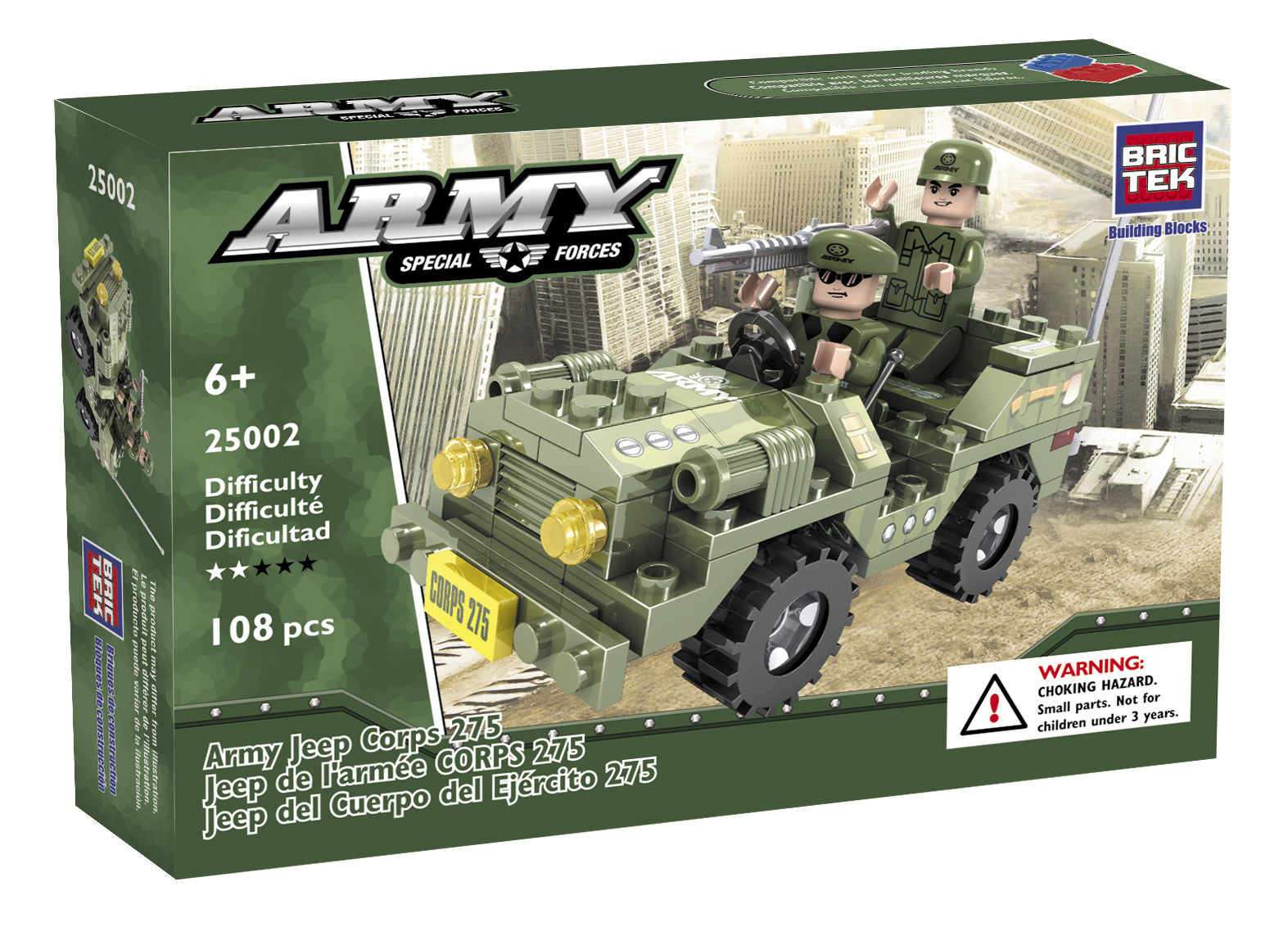 Brictek Army Jeep Corps 25002