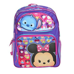Tsum Tsum Heart And Tsums Large Backpack (One size, Purple/Light Blue)