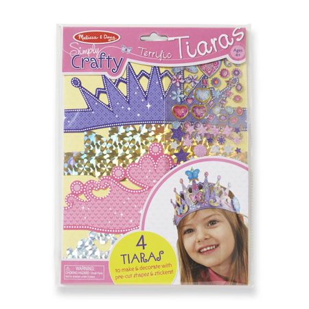 Melissa & Doug Simply Crafty Terrific Tiaras Jewelry-Making Kit (Makes 4 Tiaras)