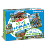 Melissa And Doug Dinosaurs 4-In-1 Jumbo Linking Floor Puzzle 96pc
