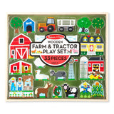Melissa & Doug Wooden Farm & Tractor Play Set (33 pcs)