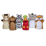 Toddler Melissa & Doug Safari Friends Set Of 6 Hand Puppets