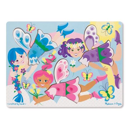 Melissa & Doug Dress-Up Fairies Peg Puzzle