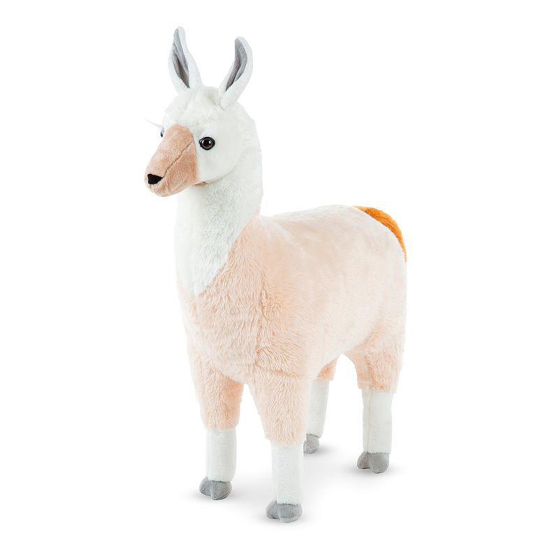 Melissa & Doug Standing Lifelike Plush Llama Stuffed Animal (31" x 30 " x 9.5")