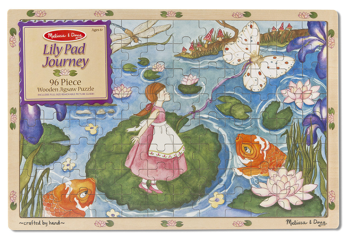 Melissa & Doug Lily Pad Journey Wooden Jigsaw Puzzle - 96 pc