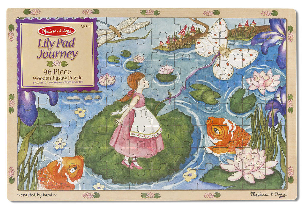 Melissa & Doug Lily Pad Journey Wooden Jigsaw Puzzle - 96 pc