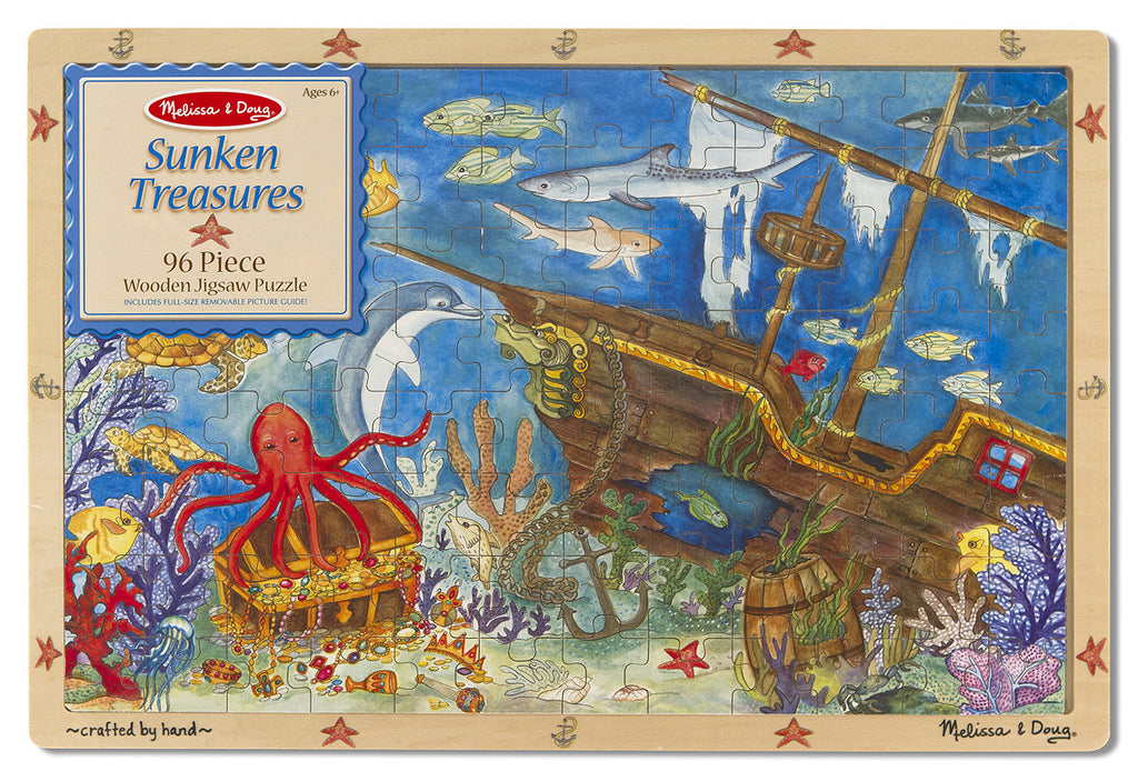 Melissa & Doug Sunken Treasures Wooden Jigsaw Puzzle (96 pc)