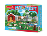 Melissa & Doug Pet Party Shaped Floor Puzzle (32 pieces)
