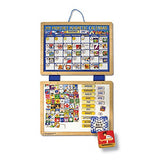 Melissa & Doug Deluxe Wooden Magnetic Calendar With 134 Magnets