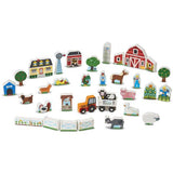 Melissa & Doug Wooden Farm & Tractor Play Set (33 pcs)