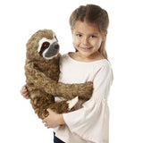 Melissa & Doug Lifelike Plush Sloth Stuffed Animal (12W x 14.5H x 9D in)