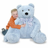 Melissa & Doug Jumbo 2' Teddy Bear - Blue