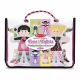Melissa & Doug Tops and Tights Magnetic Dress-Up Wooden Doll Pretend Play Set (56+pc)