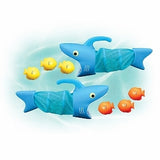 Melissa & Doug Sunny Patch Spark Shark Fish Hunt Pool Game With 2 Nets and 6 Fish to Catch