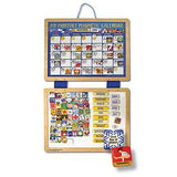 Melissa & Doug Deluxe Wooden Magnetic Calendar With 134 Magnets