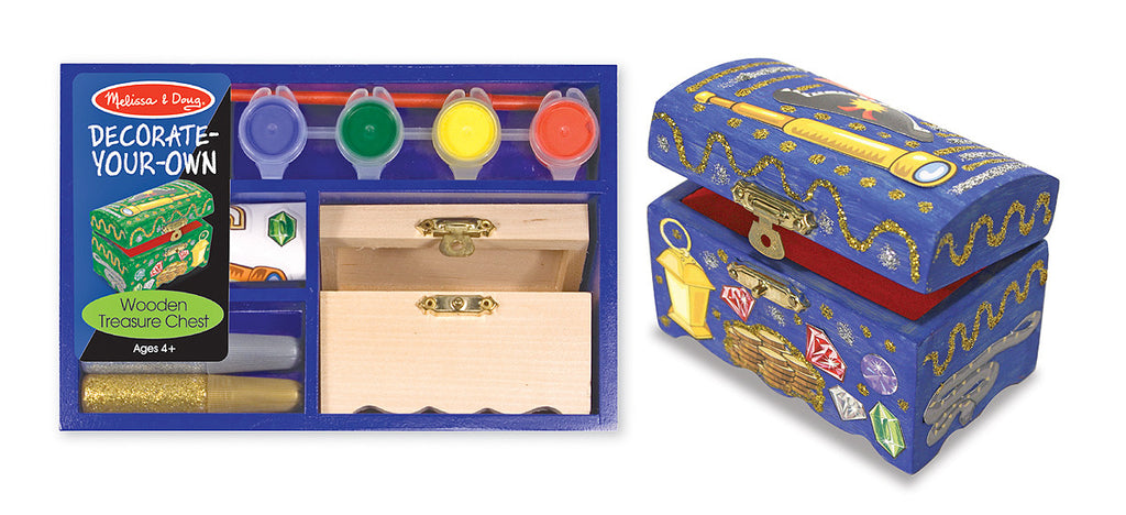 Melissa & Doug Wooden Treasure Chest - DYO