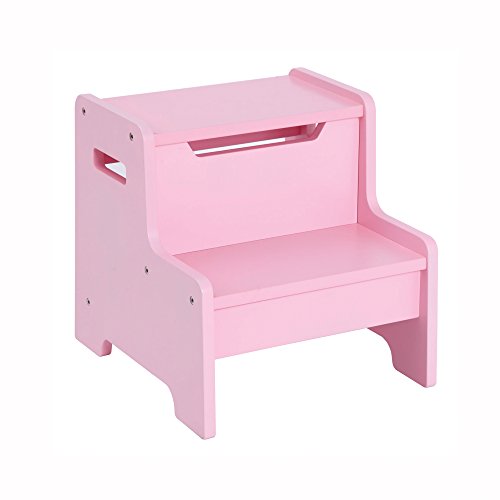 Guidecraft Expressions Step Stool - Pink: Step Up, Kid's Learning Furniture