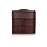 Guidecraft 5-Shelf Cherry Bookcase - Adjustable Shelves, Home & Office Organizer Furniture, Book Display