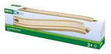 BRIO World - 33332 Ascending Tracks | 2 Piece Wooden Train Tracks for Kids Ages 3 and Up