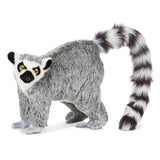 Melissa & Doug Standing Lifelike Plush Lemur Stuffed Animal (15.5 x 14.5 x 9 inches)