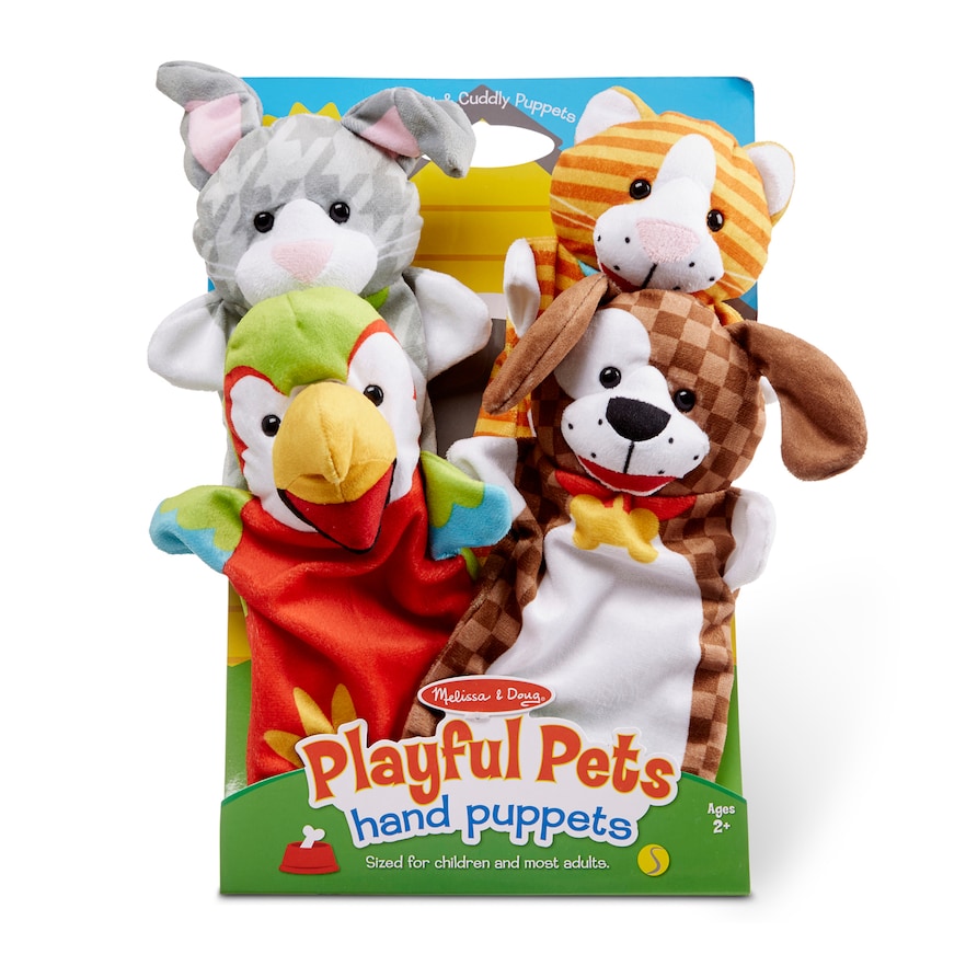 Melissa & Doug Playful Pets Hand Puppets (Set of 4)