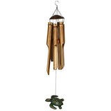 Woodstock Chimes CSEA The Original Guaranteed Musically Tuned Chime Asli Arts Collection, Medium, Half Coconut Bamboo-Sea Turtle