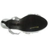 Dyeables Women's Kelly Platform Sandal,Silver Metallic,5 B US