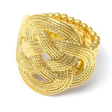 Low Sale Price Braided Gold Stretch Ring