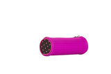 Zoofy International Pixie Rounded Pencil Case, Black/Fuchsia