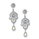 Abstract Wedding Chandelier Earrings 3128E
