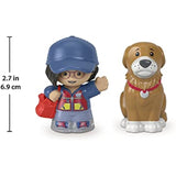 Toy Figure Pack ~ Story Starter Figure Set - HBW64 ~ Mailperson and Brown Dog Figures