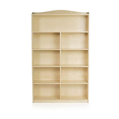Guidecraft 6-Shelf Bookshelf: Storage Book Rack for Kids' Playroom, School Supply Furniture for Classrooms and Home