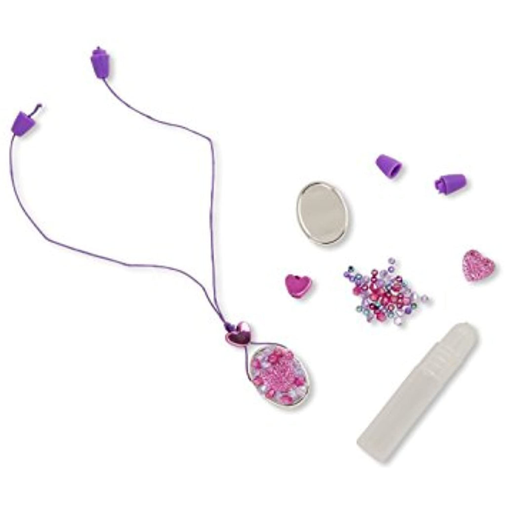 Melissa & Doug Pendants: Design & Combine Kit & 1 Scratch Art Mini-Pad Bundle (09043)