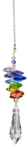 Woodstock Rainbow Makers Crystal Cascade Suncatcher, Genuine Austrian Icicle Crystal, 10-Inch Long